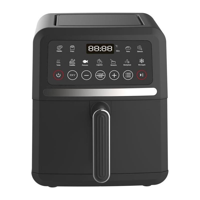 Friteuse diététique 5L Crousty light - 12 programmes - Noir
