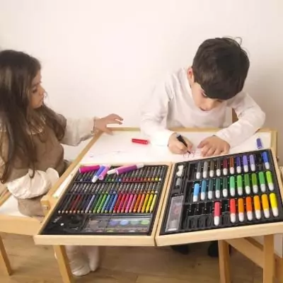 Mallette de dessin MAIN D'ARTISTE 150 Pièces - Loisir Créatif