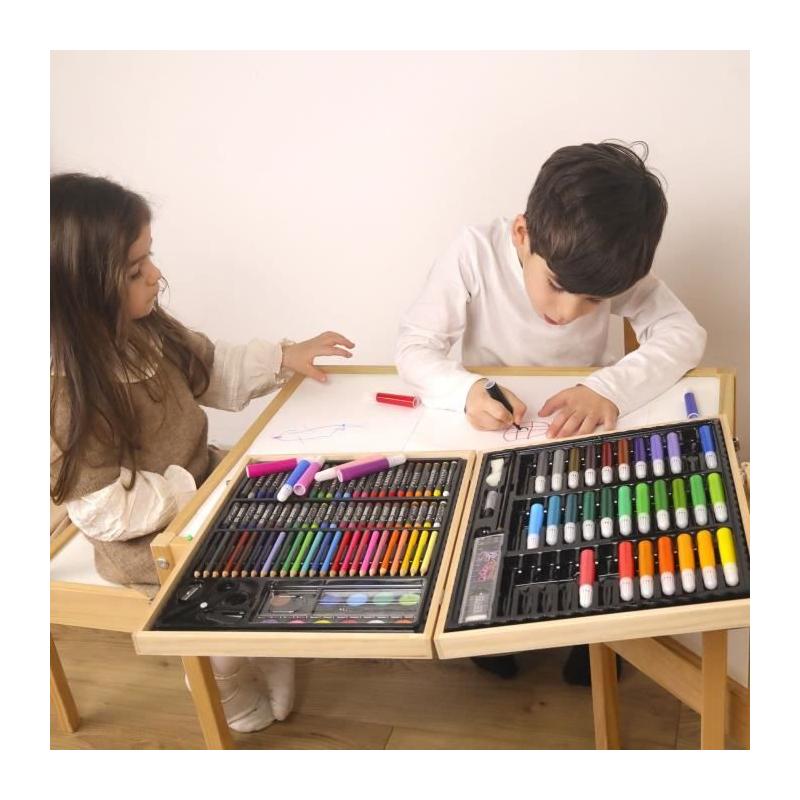 Mallette de dessin MAIN D'ARTISTE 150 Pièces - Loisir Créatif