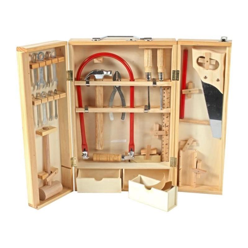 Armoire à outils en bois PLANETE BOIS - 25 pcs - FSC