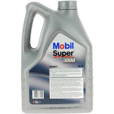 Huile-Additif MOBIL SUPER 3000 Formula-P - Synthetique 0W30 - 5L