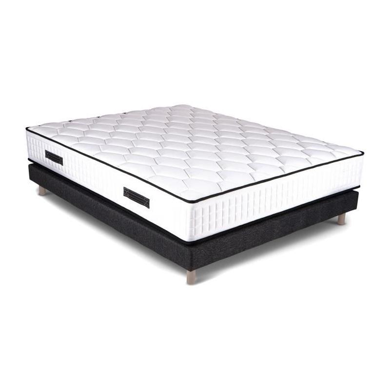 Ensemble sommier et matelas 160x200cm - 960 ressorts ensachés - URBAN Collections NEW-YORK
