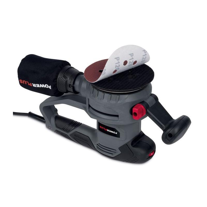 Ponceuse excentrique 450W 125mm Powerplus - Compacte et performante
