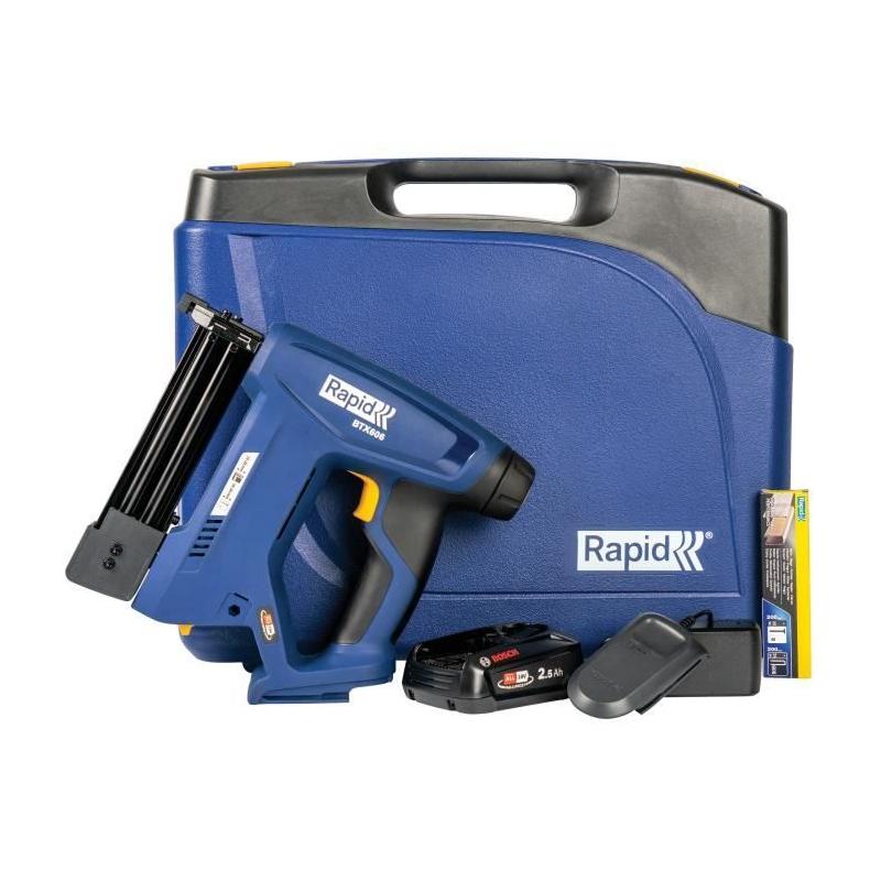 Agrafeuse à batterie 18V RAPID - BTX606 - Coffret complet