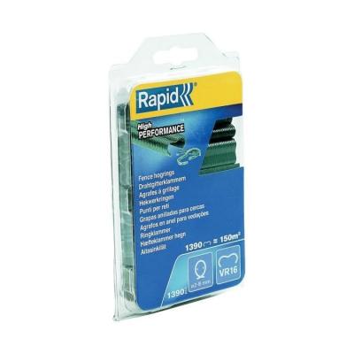 Agrafes grillage - RAPIDE - VR16 Vert - Blister 1390 - AGRAFEUSE A MAIN