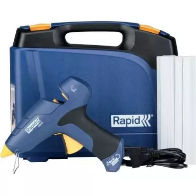 Pistolet à colle amovible Ø12mm RAPID - CG270 - Coffret + 10 sticks Pistolet à colle amovible Ø12mm RAPID - CG270 - Coffret + 10 sticks