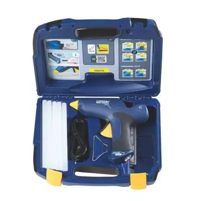 Pistolet à colle amovible Ø12mm RAPID - CG270 - Coffret + 10 sticks Pistolet à colle amovible Ø12mm RAPID - CG270 - Coffret + 10 sticks