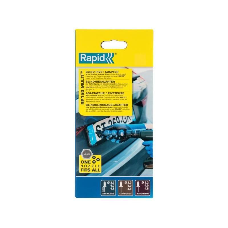 Adaptateur rivets RAPID RP150 MULTI - Alu et inox pour visseuse - Pratique et efficace