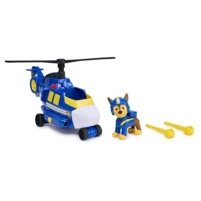 Figurine Chase Air Rescue de La Pat' Patrouille : Véhicule + Figurine Fun