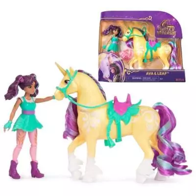 Coffret Licorne et Poupée Leaf & Ava Unicorn Academy - Jouet de Collection