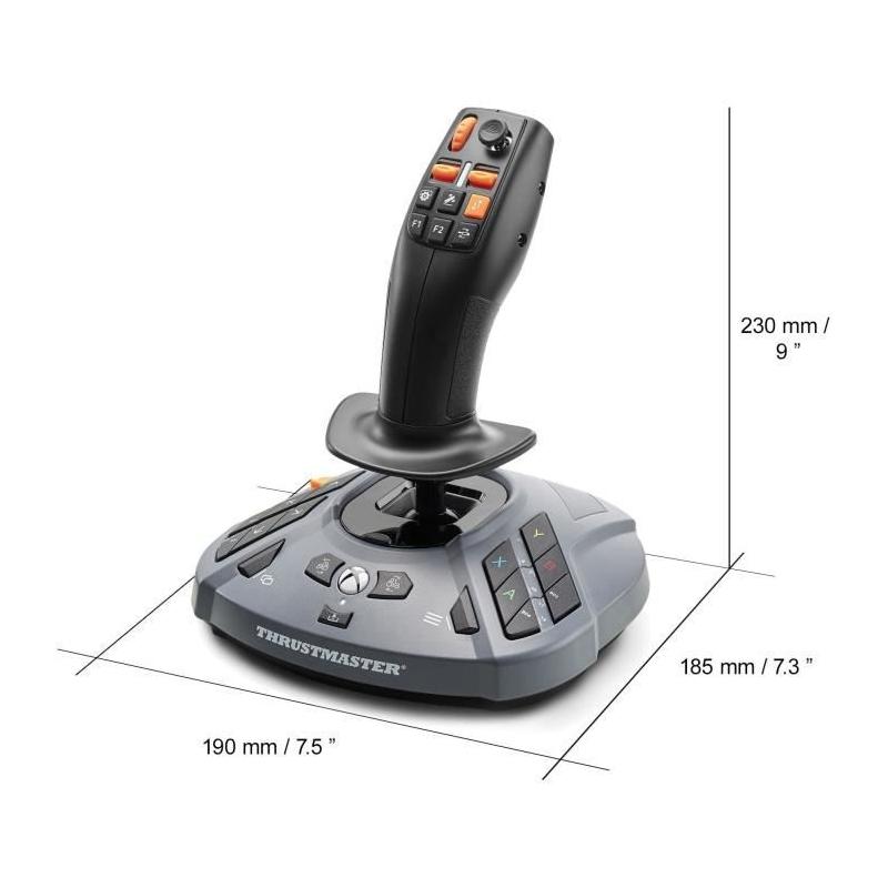 Joystick SimTask FarmStick XBOX THRUSMASTER Gris et noir - Jeu vidéo