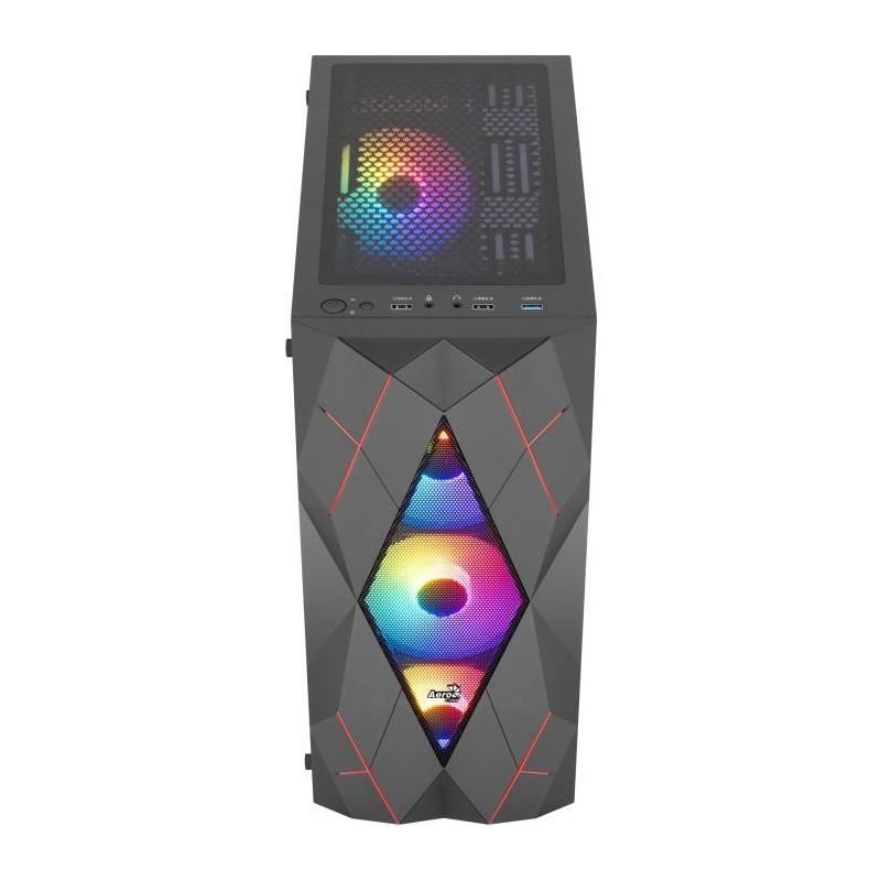 Boîtier PC AEROCOOL Volcan G v1 (Noir) - Format ATX - Moyen tour