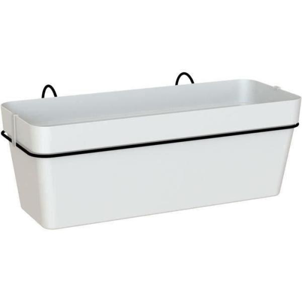 Jardiniere ARTEVASI - Kit balcon Capri RE 50cm blanc - Avec réserve d'eau - Plastique