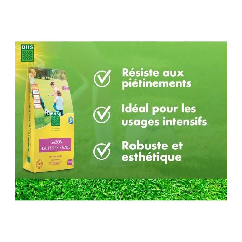 Gazon BHS Haute Résistance 10KG - Usage Intensif