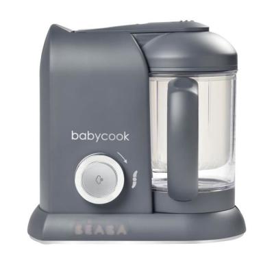 BÉABA Babycook Solo - Robot Bébé 4 en 1 Mixeur-Cuiseur - Gris Foncé
