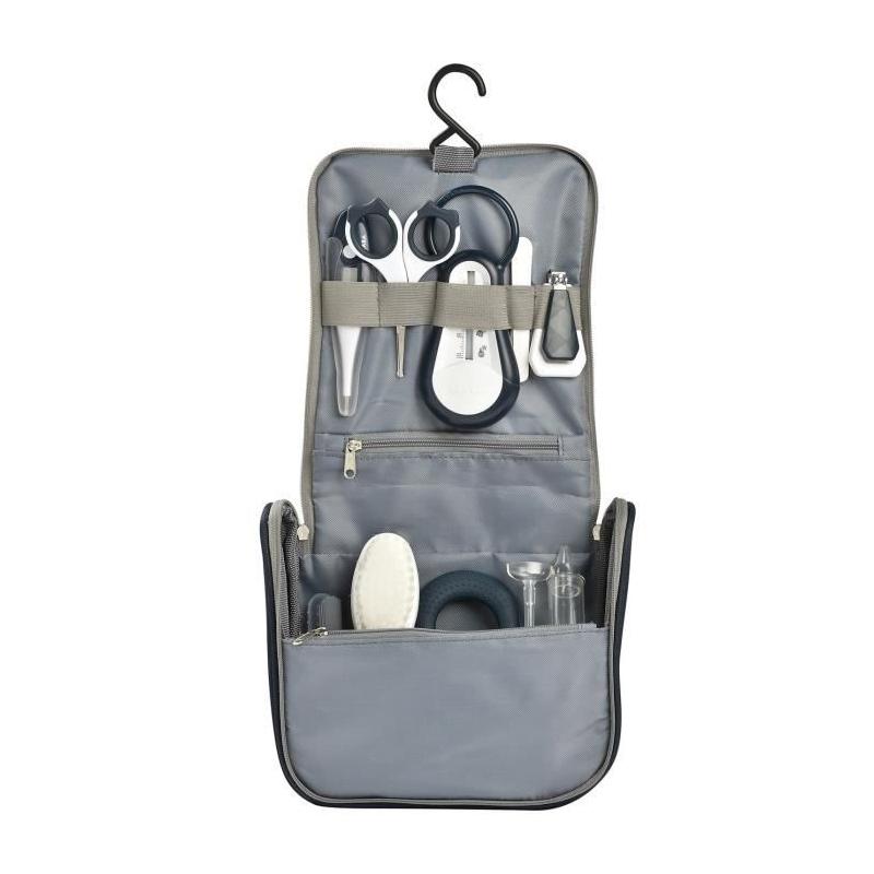 Trousse de Toilette Bébé BÉABA - 9 Accessoires - Thermomètre Bain et Digital