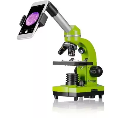 Microscope étudiant BIOLUX SEL - BRESSER JUNIOR - kit d'expérimentation - vert