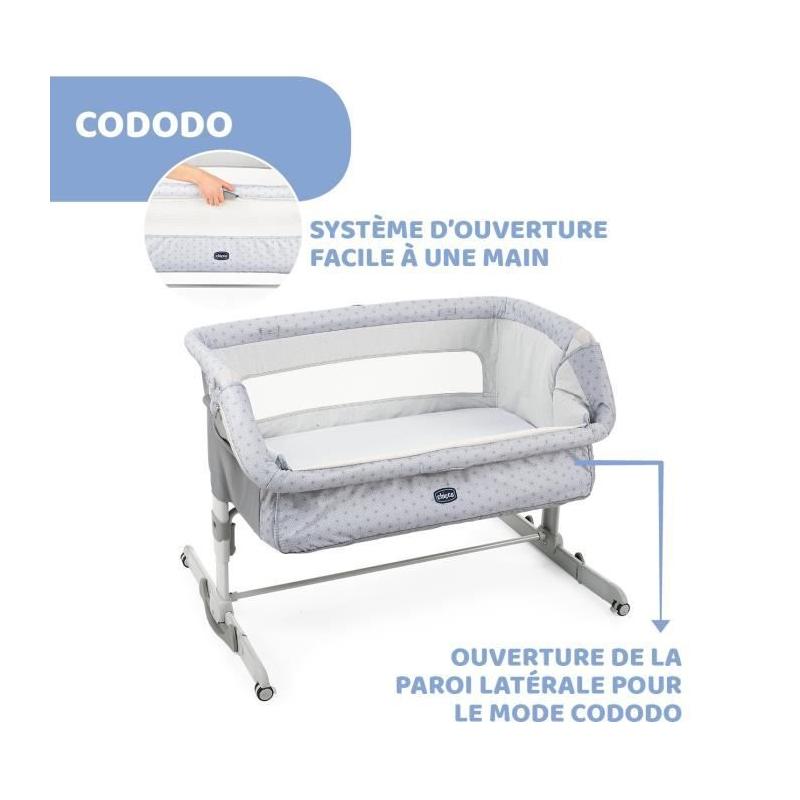 Berceau cododo Next2Me Dream Silver - Chicco - Hauteur réglable