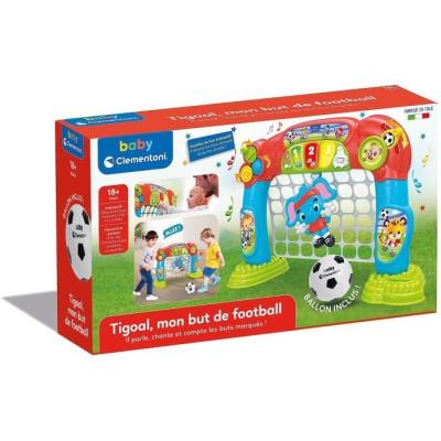 Jeu d'apprentissage Baby Clementoni - Tigoal, mon but de football - Fabriqué en Italie