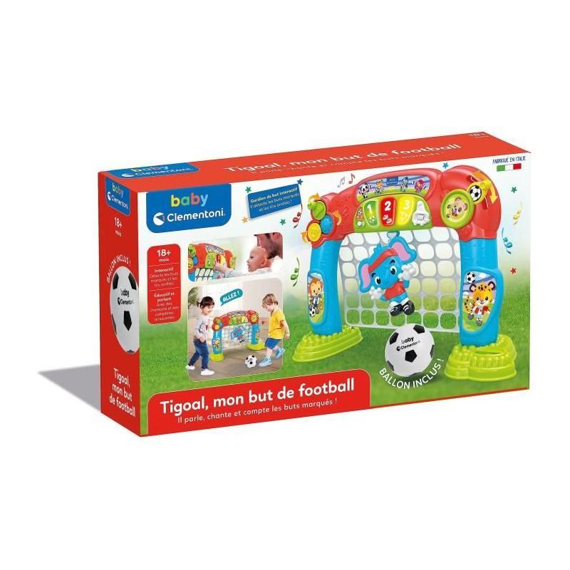 Jeu d'apprentissage Baby Clementoni - Tigoal, mon but de football - Fabriqué en Italie