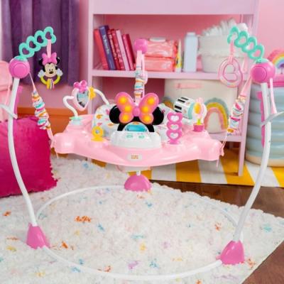 Aire d'éveil bébé Disney Minnie - Siège sauteur évolutif pivotant