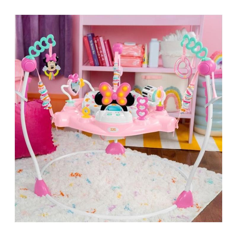 Aire d'éveil bébé Disney Minnie - Siège sauteur évolutif pivotant