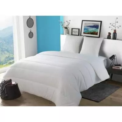 Couette chaude Patagonie blanche 200x200 cm - Label Plus responsable