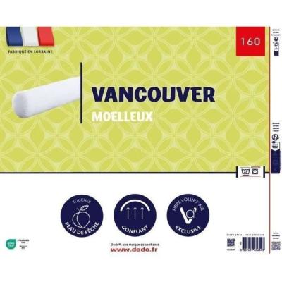 Traversin VANCOUVER 160 cm - Confort et qualité DODO