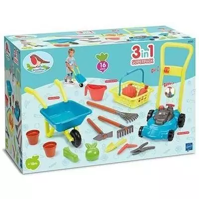 Super pack jardin 3 en 1 ECOIFFIER - Kit complet pour les petits jardiniers