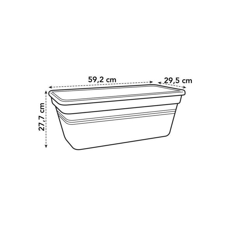 Jardinière ELHO Green Basics 60 - Vivre noir - XXL