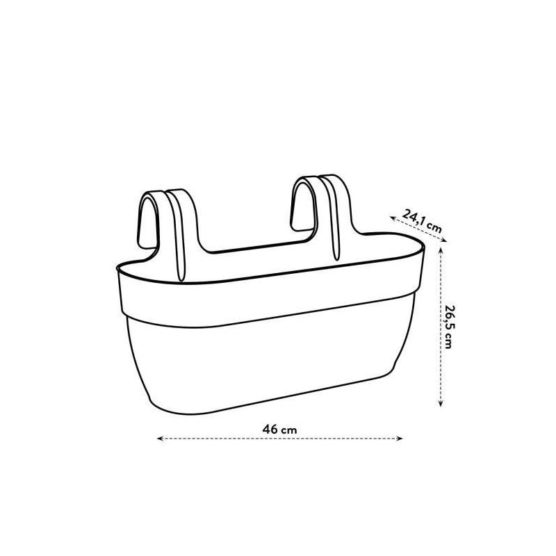 Jardinière suspendue Planteur ELHO - Vibia Campana Easy Hanger Large - Anthracite