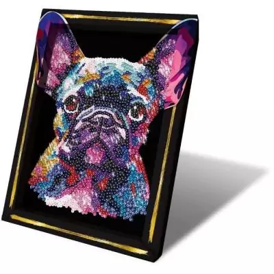Kit loisir créatif LANSAY - Sequins Pop art chien - 14 ans+
