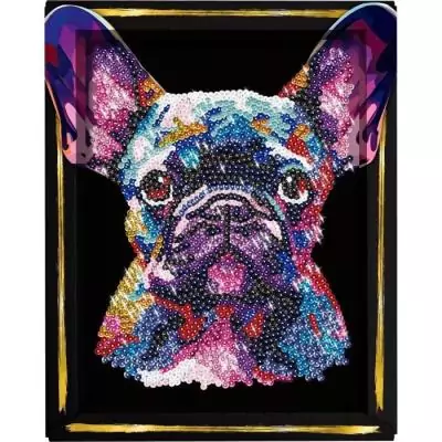 Kit loisir créatif LANSAY - Sequins Pop art chien - 14 ans+