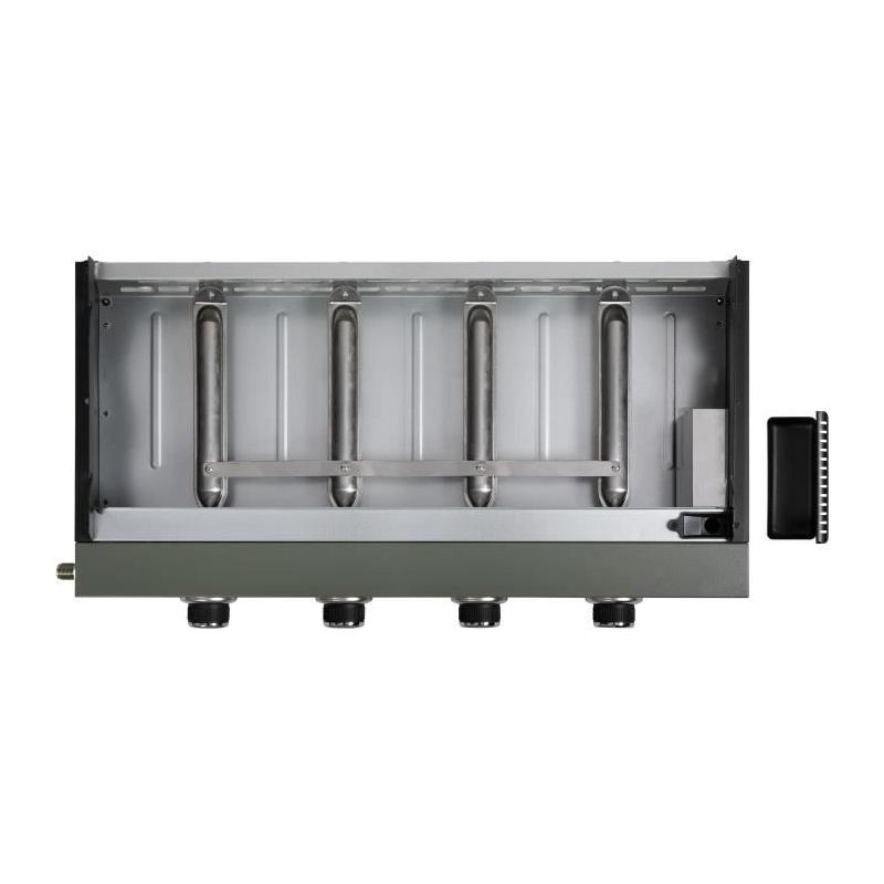 Plancha gaz LIVOO DOC325 - 4 brûleurs - Vert / Noir, idéale pour les barbecues