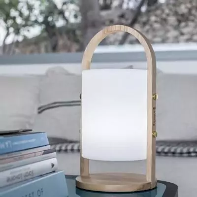 Lanterne LED Woody LUMISKY - Blanc - Design scandinave Lanterne LED Woody LUMISKY - Blanc - Design scandinave