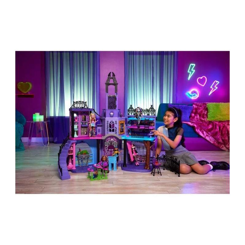 Découvrez le MONSTER HIGH Le Lycée Hanté - Maison de Poupées avec plus de 35 accessoires