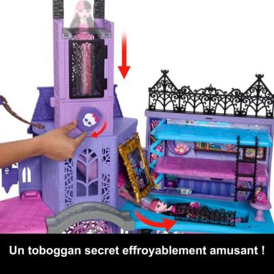 Découvrez le MONSTER HIGH Le Lycée Hanté - Maison de Poupées avec plus de 35 accessoires