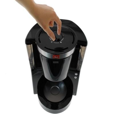Cafetière filtre MELITTA Look IV Therm Selection 1011-12 Noir/Acier Brossé - 8 tasses
