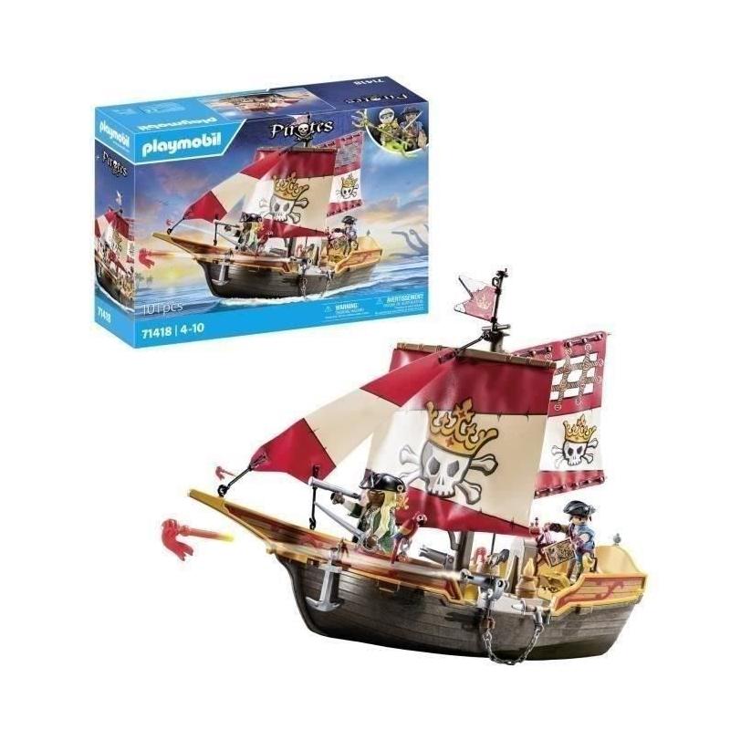 Chaloupe des pirates PLAYMOBIL 71418 - Avec personnages et canons