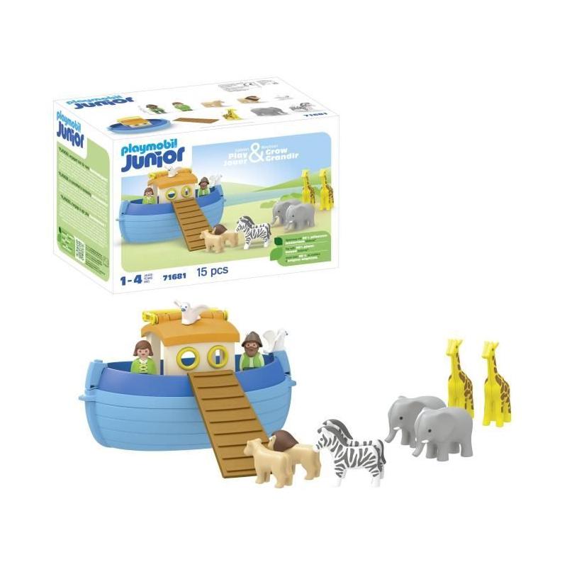 Playmobil Junior 71681 Arche de Noé transportable - Jeu complet pour les tout-petits