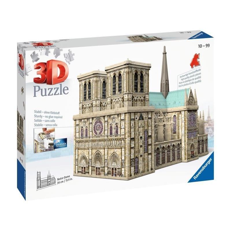 Puzzle 3D Ravensburger Notre-Dame de Paris - Paysage naturel - 250-400 pièces