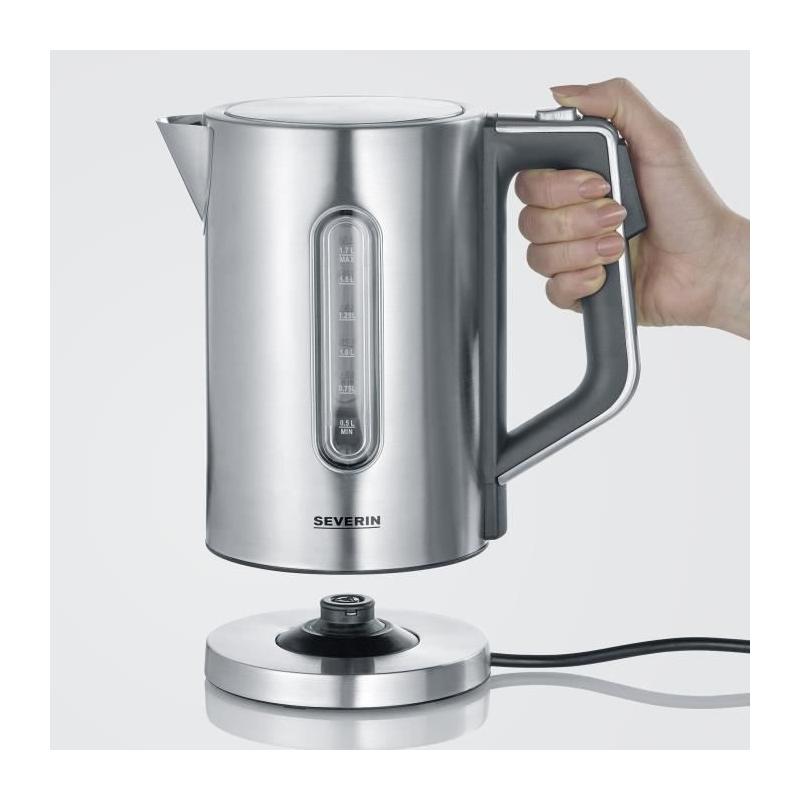 Bouilloire SEVERIN WK3418 Inox 1,7 L - Température réglable & Affichage LCD
