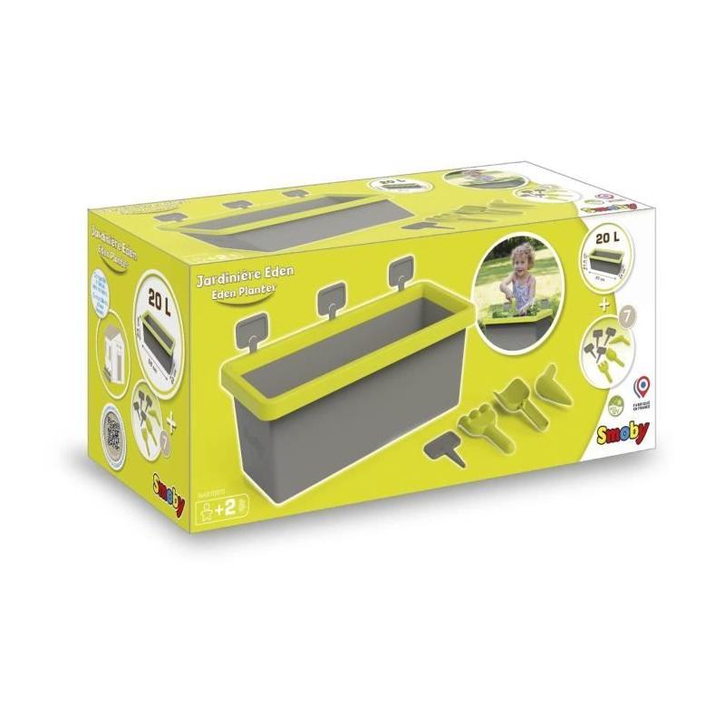 Jardinière Smoby Eden garnie 20L - Parfaite pour les petits jardiniers