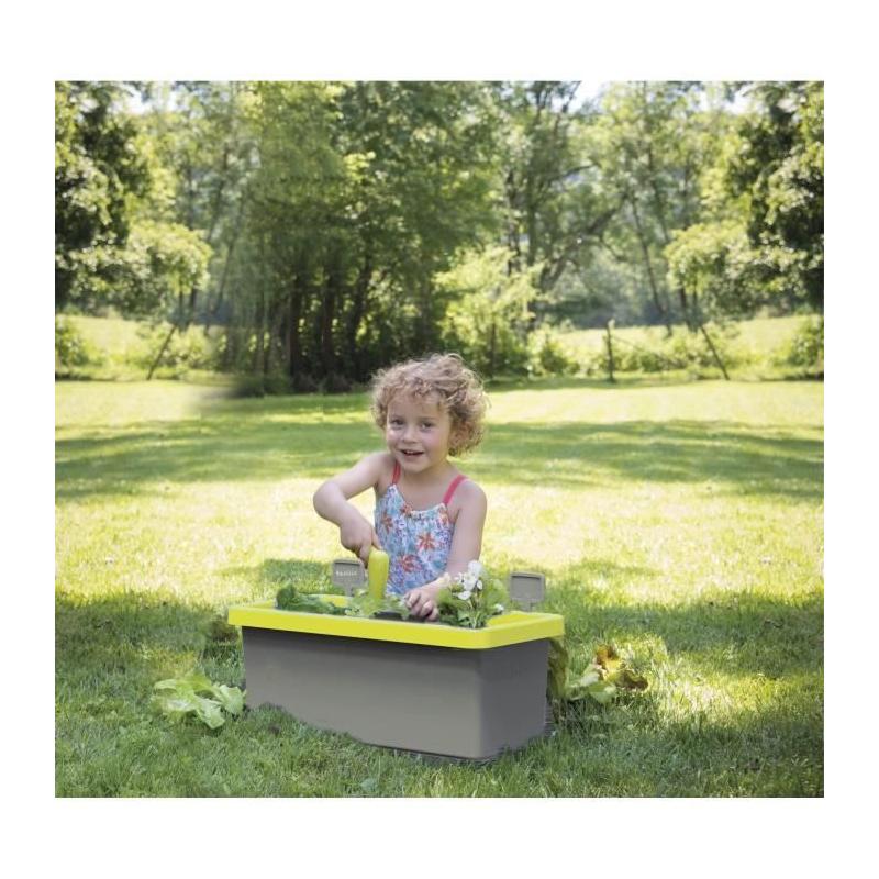 Jardinière Smoby Eden garnie 20L - Parfaite pour les petits jardiniers