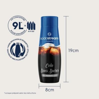 Concentrés SODASTREAM - Lot de 6 saveurs Cola sans sucres - Jusqu'à 54L - 440ml