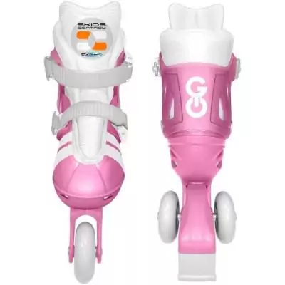 Patins en ligne 2-en-1 - STAMP - SKIDS CONTROL - Rose