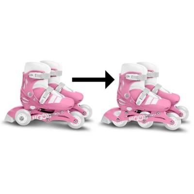 Patins en ligne 2-en-1 - STAMP - SKIDS CONTROL - Rose