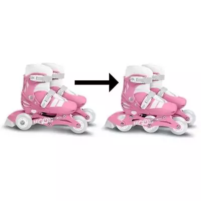 Patins en ligne 2-en-1 - STAMP - SKIDS CONTROL - Rose
