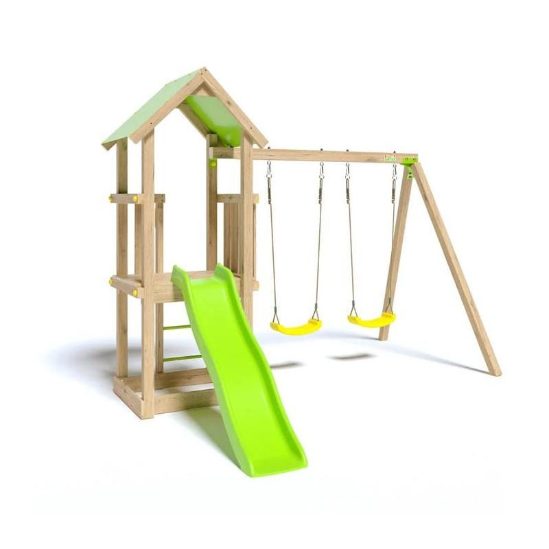 Aire de jeux bois EASY XPERIENCE TRIGANO - 6 enfants