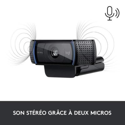 Webcam Full HD 1080p Logitech C920 - Dimensions compactes